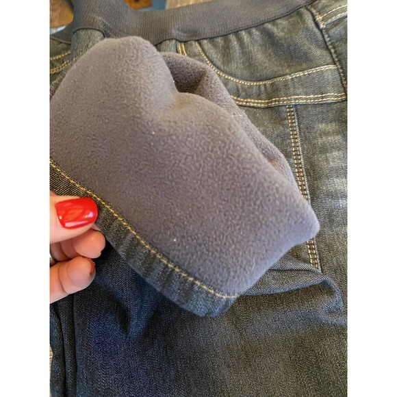 Bangbang Original jeans fleece lined pull on elastic waist dark wash 26X28 women - Picture 4 of 6